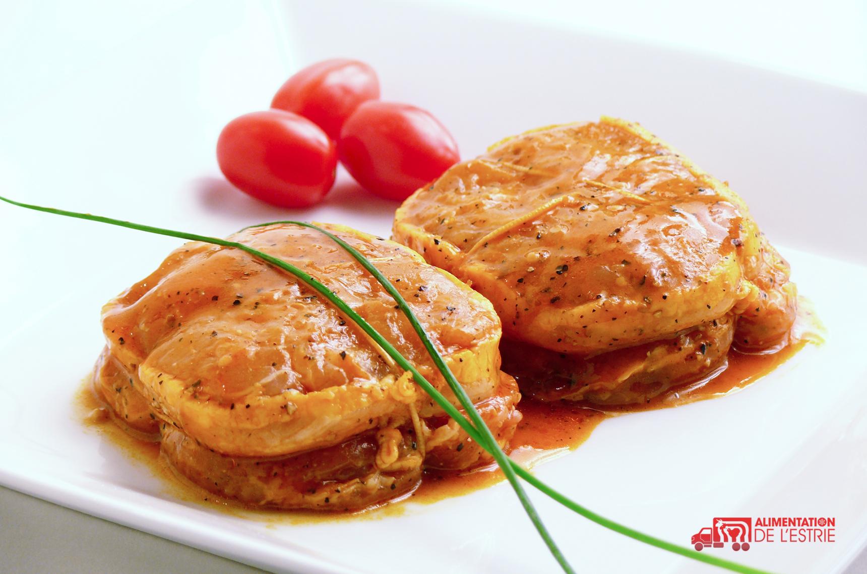Tournedos de poulet mariné méditerranéen